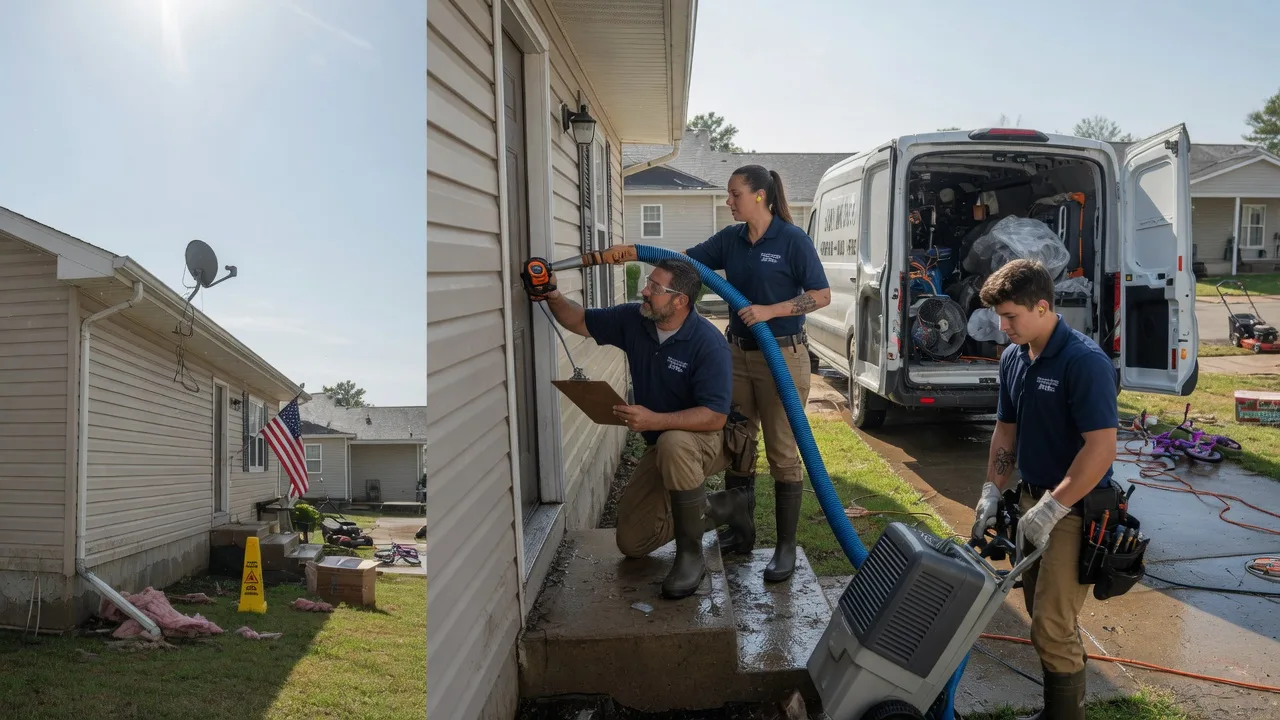 Ceiling Water Damage Restoration in Spiro, OK near me